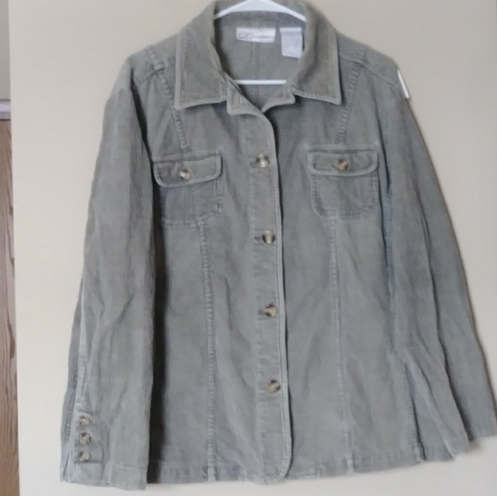 Womens Corduroy Jacket by DRESSBARN Size L